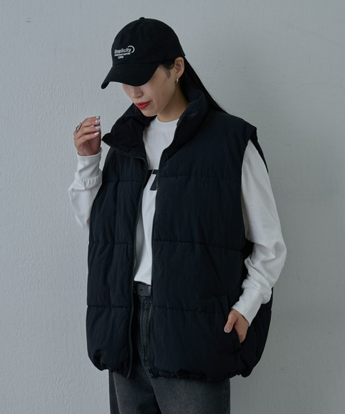 COLONY 2139（コロニートゥーワンスリーナイン）の「ナイロンワッシャ―中綿ベスト（ダウンベスト・メンズ・ホワイト/ブラック・MEDIUM/LARGE/X-LARGE）」の6枚目の写真