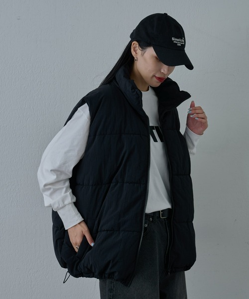 COLONY 2139（コロニートゥーワンスリーナイン）の「ナイロンワッシャ―中綿ベスト（ダウンベスト・メンズ・ホワイト/ブラック・MEDIUM/LARGE/X-LARGE）」の4枚目の写真