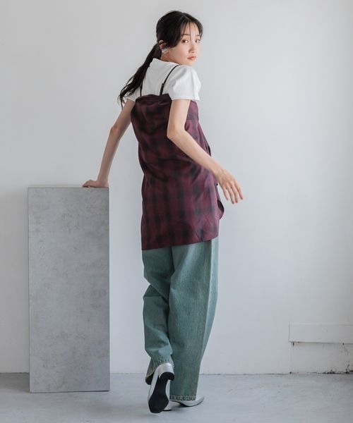iemmikki 様 LOWRYS FARM（ローリーズファーム）の「オンブレチェックシャツ