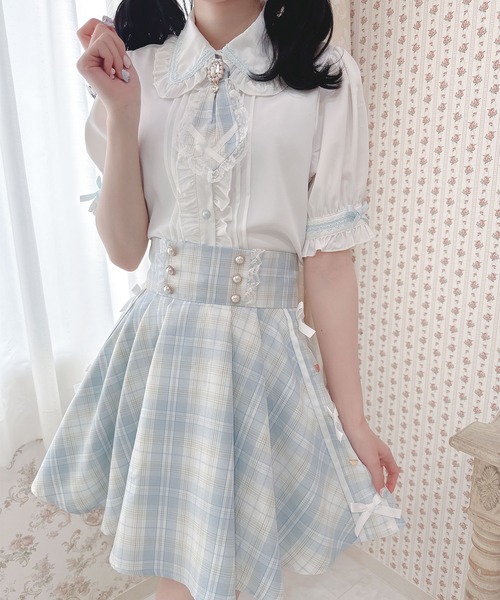 ROJITA(ロジータ)の「ネクタイ付きブラウス(シャツ/ブラウス・レディース・サックスブルー/パープル/グリーン・FREE)」の14枚目の写真