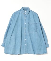 未使用タグ付　アッパーハイツ　デニムシャツ　THE LAZY MANON　青　F 未使用タグ付 アッパーハイツ デニムシャツ THE LAZY MANON 青 F 未