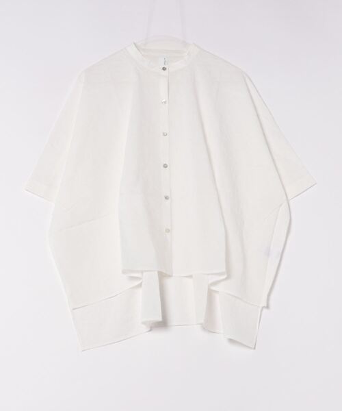 【セール】(BD)【ihana】塩縮加工 コットンボイル シャツ ブラウス（シャツ/ブラウス）｜BARNDOOR（バーンドア） 6,083円