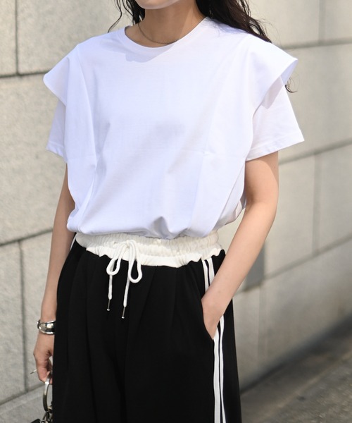 Marient（マリエント）の「ウィングTOPS（Tシャツ/カットソー・レディース・ブラック/ホワイト・FREE）」の20枚目の写真