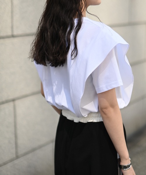 Marient（マリエント）の「ウィングTOPS（Tシャツ/カットソー・レディース・ブラック/ホワイト・FREE）」の19枚目の写真