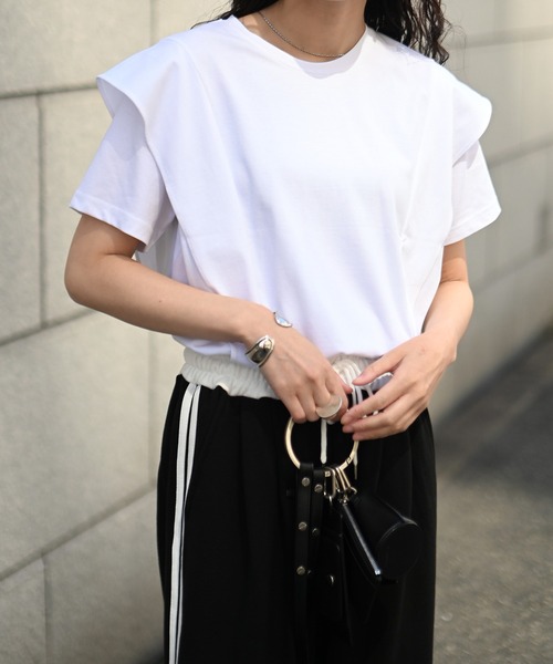 Marient（マリエント）の「ウィングTOPS（Tシャツ/カットソー・レディース・ブラック/ホワイト・FREE）」の16枚目の写真