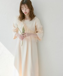 tulle frill onepiece / チュールフリル付きワンピース