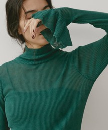 Libra Cue | タートルネックフリルニット(ニット/セーター)