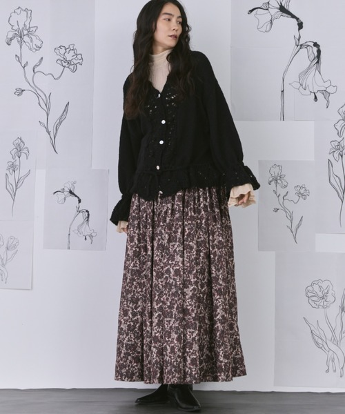 タートルネックフリルニット（ニット/セーター）｜Libra Cue（リブラ