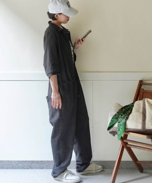 JOURNAL STANDARD LUXE(ジャーナルスタンダード ラックス)の「カノコ オールインワン(つなぎ/オールインワン・レディース・ブラック・FREE)」の2枚目の写真