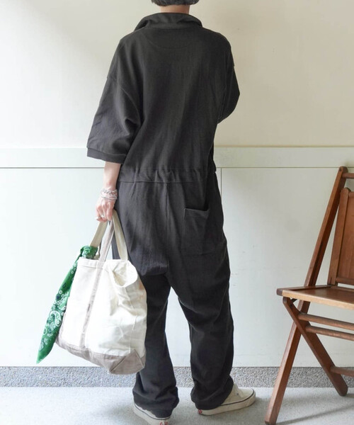 ジャーナルスタンダードラックスつなぎオールインワン黒journal luxe JOURNAL STANDARD LUXE（ジャーナルスタンダード ラックス）の