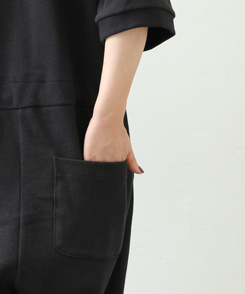 ジャーナルスタンダードラックスつなぎオールインワン黒journal luxe JOURNAL STANDARD LUXE（ジャーナルスタンダード ラックス）の