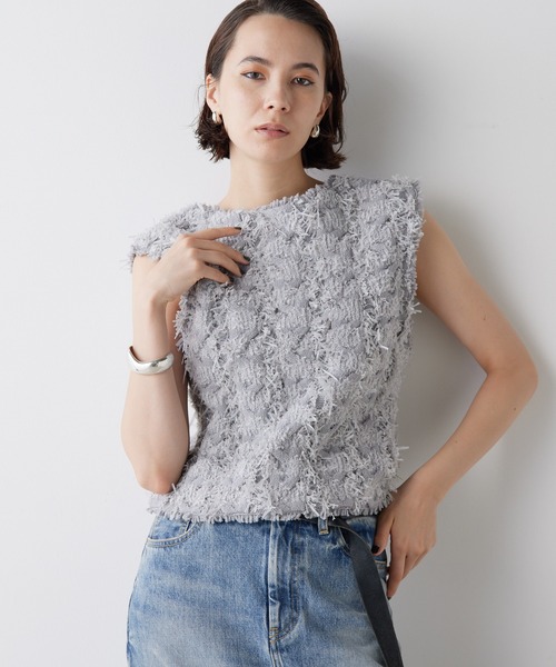 ウィムガゼット ツイードニットベスト　ジレ ツイードニットベスト | Whim Gazette(ウィム ガゼット