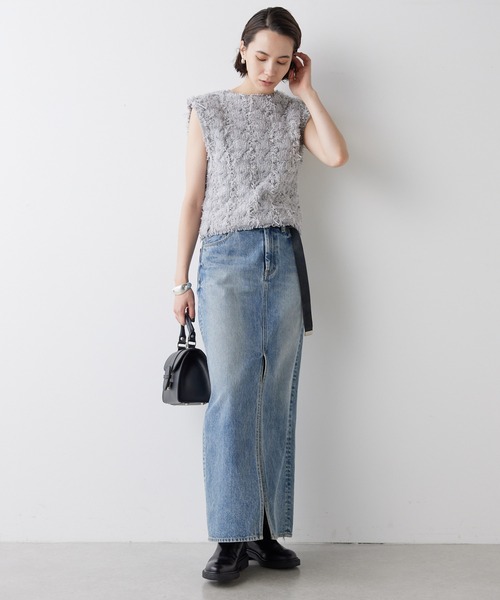 Whim Gazette（ウィムガゼット）の「ツィードニットジレ（ベスト