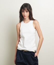＜ATTISESSION＞バックメッシュ バックル タンクトップ