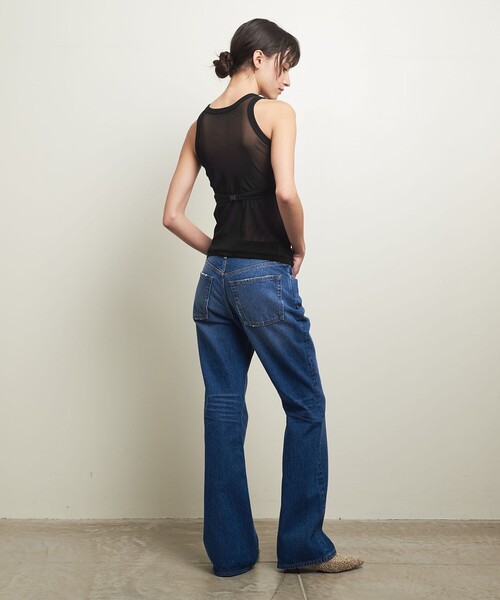 ATTISESSION（アティセッション）の「＜ATTISESSION＞バックメッシュ バックル タンクトップ（タンクトップ・レディース・オフホワイト/ブラック・FREE）」の8枚目の写真