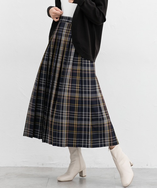 Honeys(ハニーズ)の「プリーツスカート(スカート・レディース・ネイビー系/ブラック系その他/グレー/ブラック/ブラウン系/チャコール・M/S/3L/LL/L)」の6枚目の写真