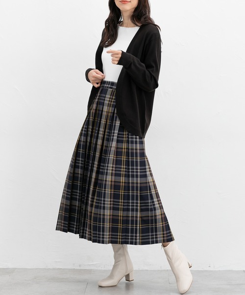 Honeys(ハニーズ)の「プリーツスカート(スカート・レディース・ネイビー系/ブラック系その他/グレー/ブラック/ブラウン系/チャコール・M/S/3L/LL/L)」の10枚目の写真