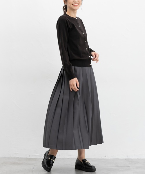 Honeys(ハニーズ)の「プリーツスカート(スカート・レディース・ネイビー系/ブラック系その他/グレー/ブラック/ブラウン系/チャコール・M/S/3L/LL/L)」の14枚目の写真
