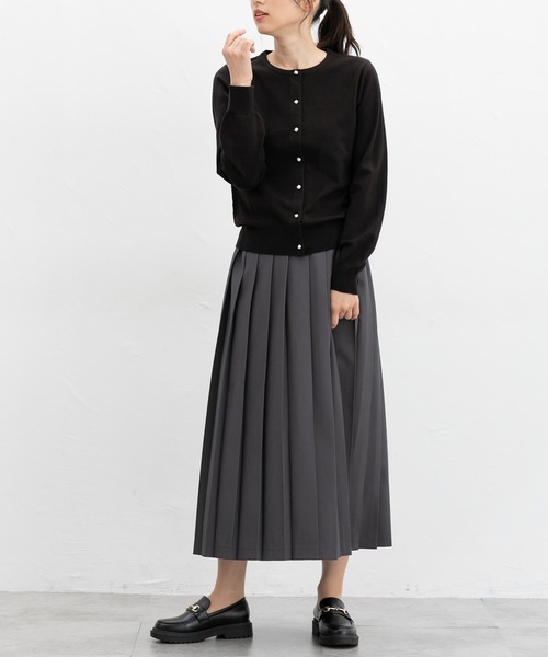 Honeys(ハニーズ)の「プリーツスカート(スカート・レディース・ネイビー系/ブラック系その他/グレー/ブラック/ブラウン系/チャコール・M/S/3L/LL/L)」の15枚目の写真