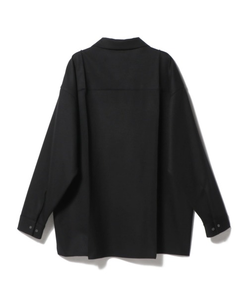 onegravity（ワングラビティ）の「onegravity / プリーツオーバーレイヤーシャツ（シャツ/ブラウス・メンズ・ブラック・LARGE/MEDIUM）」の5枚目の写真