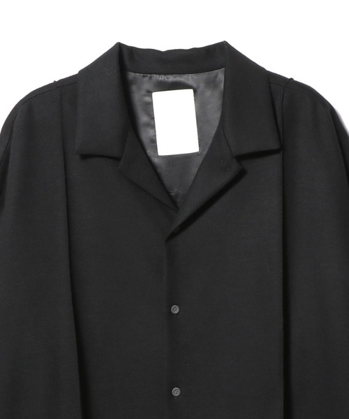 onegravity（ワングラビティ）の「onegravity / プリーツオーバーレイヤーシャツ（シャツ/ブラウス・メンズ・ブラック・LARGE/MEDIUM）」の6枚目の写真