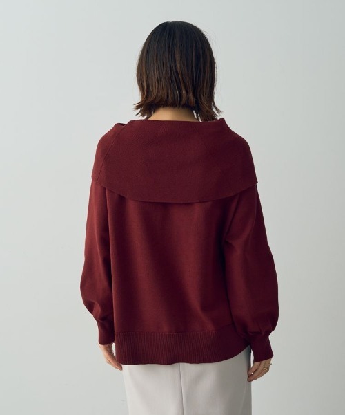 YECCA VECCA(イェッカヴェッカ)の「オフショルニット(ニット/セーター・レディース・ベージュ/レッド/ブラック/グリーン・FREE)」の12枚目の写真