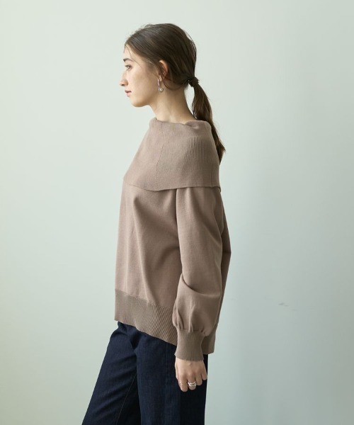 YECCA VECCA(イェッカヴェッカ)の「オフショルニット(ニット/セーター・レディース・ベージュ/レッド/ブラック/グリーン・FREE)」の19枚目の写真