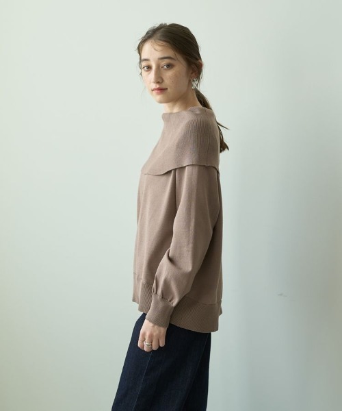 YECCA VECCA(イェッカヴェッカ)の「オフショルニット(ニット/セーター・レディース・ベージュ/レッド/ブラック/グリーン・FREE)」の20枚目の写真