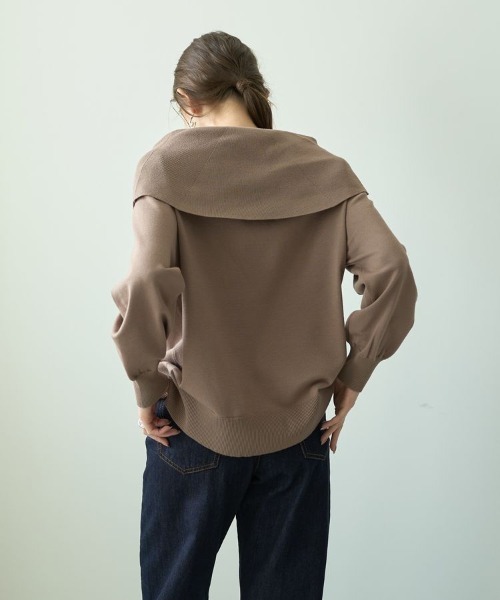 YECCA VECCA(イェッカヴェッカ)の「オフショルニット(ニット/セーター・レディース・ベージュ/レッド/ブラック/グリーン・FREE)」の21枚目の写真