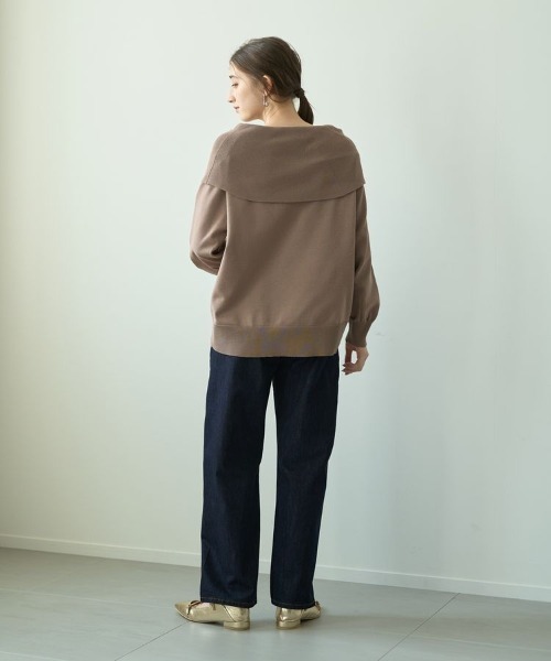 YECCA VECCA(イェッカヴェッカ)の「オフショルニット(ニット/セーター・レディース・ベージュ/レッド/ブラック/グリーン・FREE)」の6枚目の写真