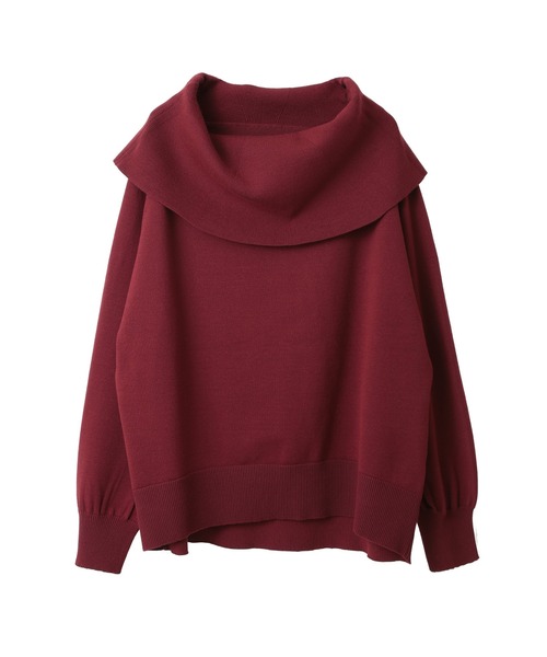 YECCA VECCA(イェッカヴェッカ)の「オフショルニット(ニット/セーター・レディース・ベージュ/レッド/ブラック/グリーン・FREE)」の8枚目の写真