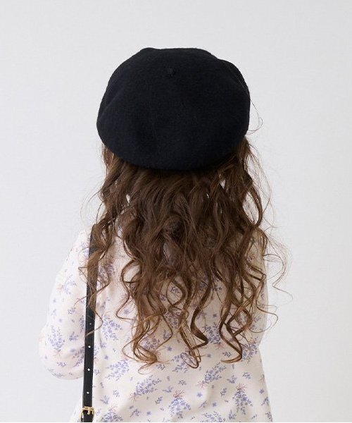 petit main(プティマイン)の「ベレー帽(ハンチング/ベレー帽・キッズ・モカ/アイボリー/ブラック・50cm/52cm/54cm)」の21枚目の写真