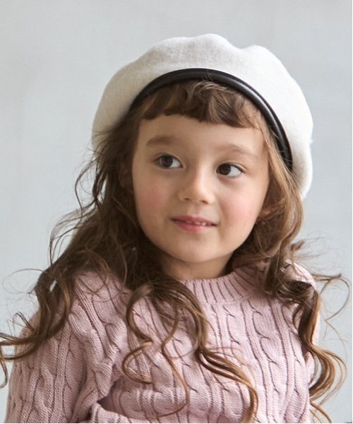 petit main(プティマイン)の「ベレー帽(ハンチング/ベレー帽・キッズ・モカ/アイボリー/ブラック・50cm/52cm/54cm)」の17枚目の写真