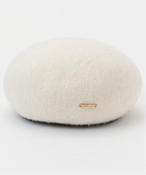 petit main(プティマイン)の「ベレー帽(ハンチング/ベレー帽・キッズ・モカ/アイボリー/ブラック・50cm/52cm/54cm)」の7枚目の写真