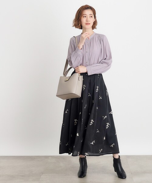 grove(グローブ)の「◆雑誌掲載【人間工学】ベルトオコシダブルショルダー(ショルダーバッグ・レディース・ライトグレー/ブラック/モスグリーン/ブラウン系・00)」の6枚目の写真