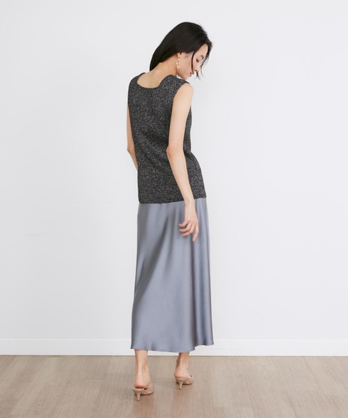 Luftrobe（ルフトローブ）の「META-TEX ラメグリッターノースリーブニット（ニット/セーター・レディース・シルバー/ゴールド・9号）」の12枚目の写真