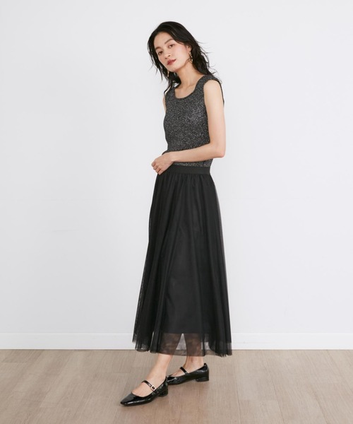 Luftrobe（ルフトローブ）の「META-TEX ラメグリッターノースリーブニット（ニット/セーター・レディース・シルバー/ゴールド・9号）」の10枚目の写真