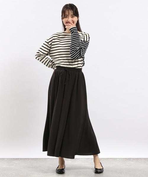 GLOBAL WORK Smile Seed Store（グローバルワーク スマイルシードストア）の「ギャザーフレアイージーパンツ/116011（その他パンツ・レディース・グレー系その他/グレー系その他4/グレー系その他3/グレー系その他2/ブラック・LARGE/MEDIUM/X-LARGE/SMALL）」の15枚目の写真