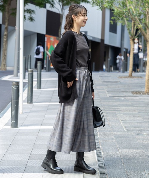 GLOBAL WORK Smile Seed Store（グローバルワーク スマイルシードストア）の「ギャザーフレアイージーパンツ/116011（その他パンツ・レディース・グレー系その他/グレー系その他4/グレー系その他3/グレー系その他2/ブラック・LARGE/MEDIUM/X-LARGE/SMALL）」の13枚目の写真