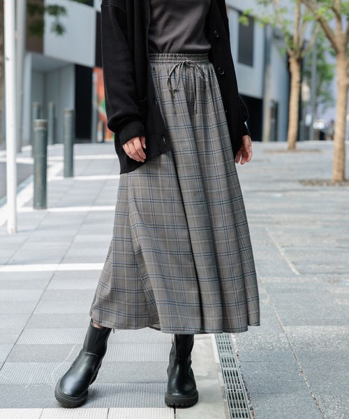 GLOBAL WORK Smile Seed Store（グローバルワーク スマイルシードストア）の「ギャザーフレアイージーパンツ/116011（その他パンツ・レディース・グレー系その他/グレー系その他4/グレー系その他3/グレー系その他2/ブラック・LARGE/MEDIUM/X-LARGE/SMALL）」の9枚目の写真