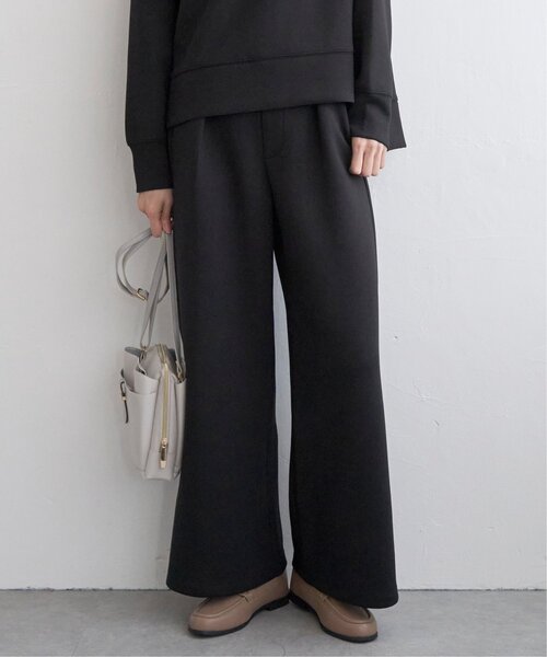 ikka（イッカ）の「【洗濯機で洗える／親子コーデ】GOKU楽ダンボールワイドパンツ（その他パンツ・レディース・ベージュ/モカ/ダークグリーン/ブラック・M/L/S）」の17枚目の写真