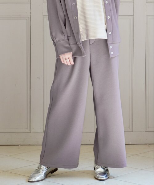 ikka（イッカ）の「【洗濯機で洗える／親子コーデ】GOKU楽ダンボールワイドパンツ（その他パンツ・レディース・ベージュ/モカ/ダークグリーン/ブラック・M/L/S）」の13枚目の写真