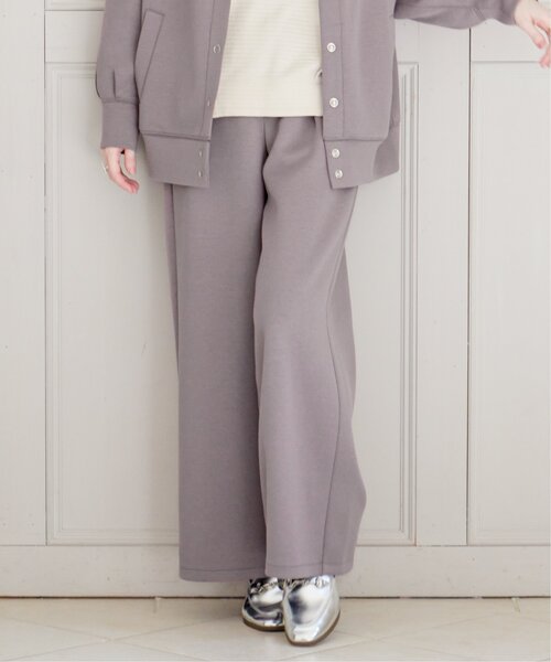 ikka（イッカ）の「【洗濯機で洗える／親子コーデ】GOKU楽ダンボールワイドパンツ（その他パンツ・レディース・ベージュ/モカ/ダークグリーン/ブラック・M/L/S）」の12枚目の写真