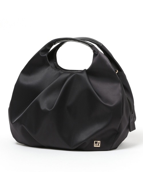 Elura(エルーラ)の「撥水 2WAYショルダーバッグ ナイロン ラウンド ショルダー 丸い/139295(ハンドバッグ・レディース・グレイッシュベージュ/ブラック・ONE SIZE)」の10枚目の写真