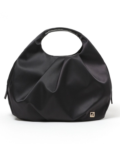 Elura(エルーラ)の「撥水 2WAYショルダーバッグ ナイロン ラウンド ショルダー 丸い/139295(ハンドバッグ・レディース・グレイッシュベージュ/ブラック・ONE SIZE)」の11枚目の写真