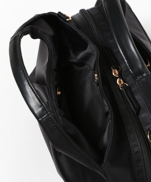 Elura(エルーラ)の「撥水 2WAYショルダーバッグ ナイロン ラウンド ショルダー 丸い/139295(ハンドバッグ・レディース・グレイッシュベージュ/ブラック・ONE SIZE)」の18枚目の写真