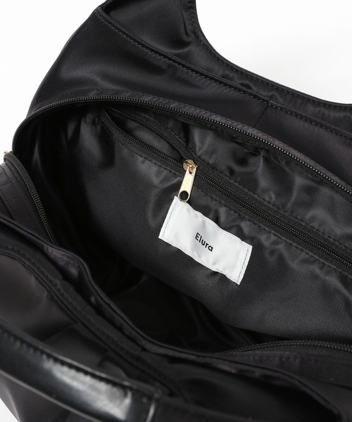 Elura(エルーラ)の「撥水 2WAYショルダーバッグ ナイロン ラウンド ショルダー 丸い/139295(ハンドバッグ・レディース・グレイッシュベージュ/ブラック・ONE SIZE)」の21枚目の写真