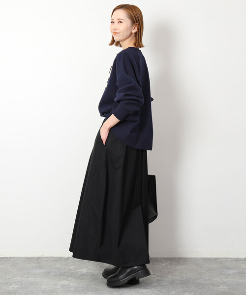 miyabi【2024AW】サガラ刺繍スウェットライクニット セール】《WEB限定/追加》サガラ刺繍スウェットライクニット