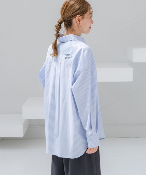 セール】刺繍オーバーサイズシャツ / 145411（シャツ/ブラウス