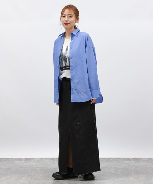 LAKOLE（ラコレ）の「刺繍オーバーサイズシャツ / 145411（シャツ